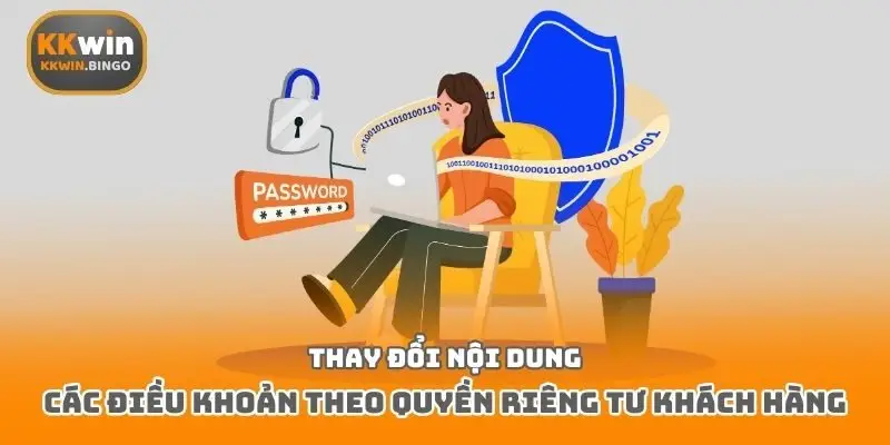 Thay đổi nội dung các điều khoản theo quyền riêng tư khách hàng